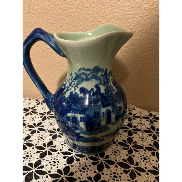 Victoria Ware Ironstone Blue Flow Pitcher - Picture 3 of 5